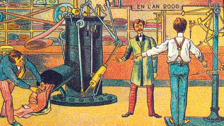 Dem 3D-Druck 100 Jahre voraus: der dampfgetriebene Maßschneider.