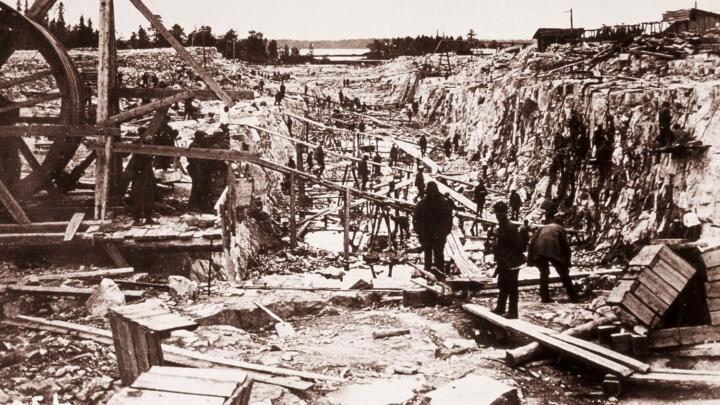 Canal construction used to be a grueling and dangerous bone grinding job. The co ...