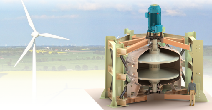 At the end of 2021, TU Dresden presented the so far largest flywheel energy stor ...