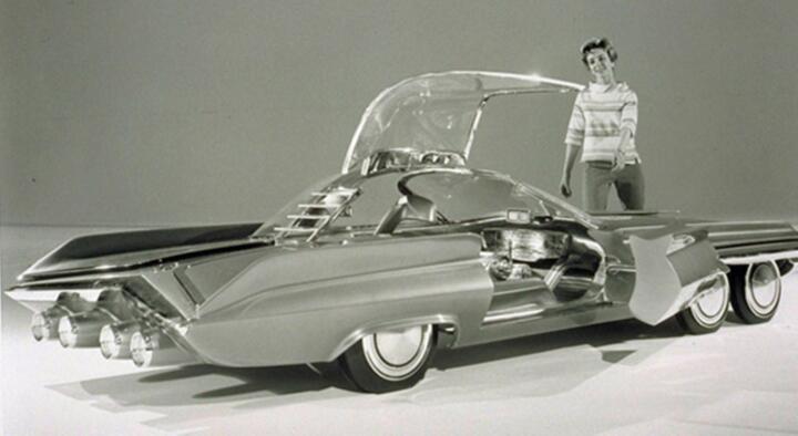 Der sechsrädrige Seattle-ite XXI war 1962 die letzte Ford-Studie mit Atomantrieb ...