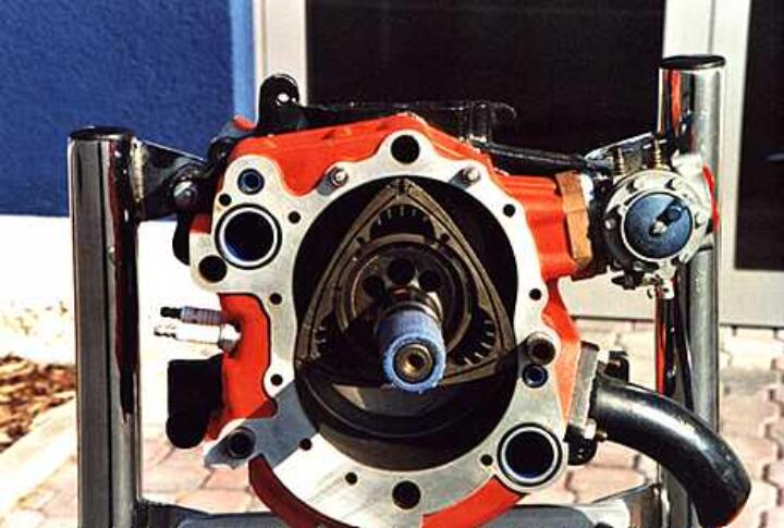 Querschnitt eines Wankelmotors