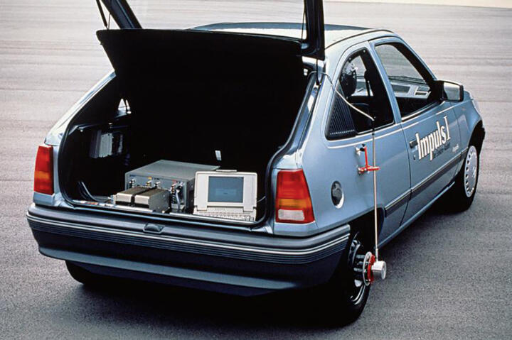 1990Opel converts the top-selling Kadett into the “Impulse” electric vehicle as ...